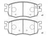 Brake Pad Set:58101-1GA00